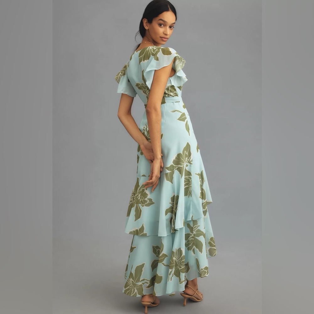 Anthropologie Hutch Wrap Maxi Dress in Small Petite